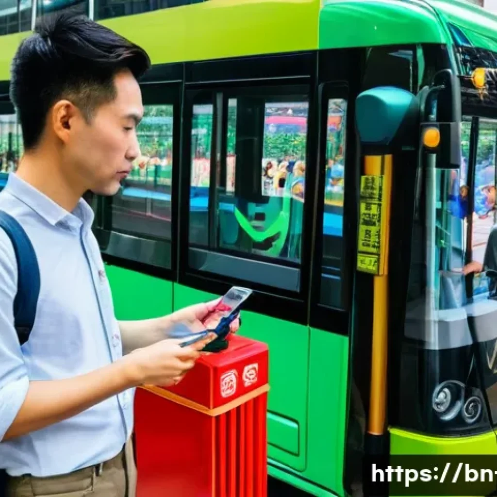 홍콩 교통의 최신 규제 - **Prompt:** A bustling, vibrant street scene in Hong Kong, showcasing the seamless integration of di...